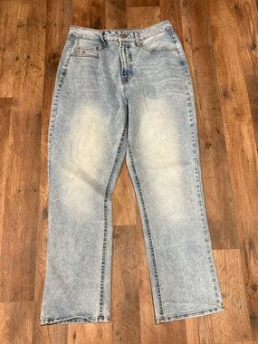 Frye Jeans Women’s Blue Straight Leg High Rise Stretch Faded Denim Jeans 8/29
